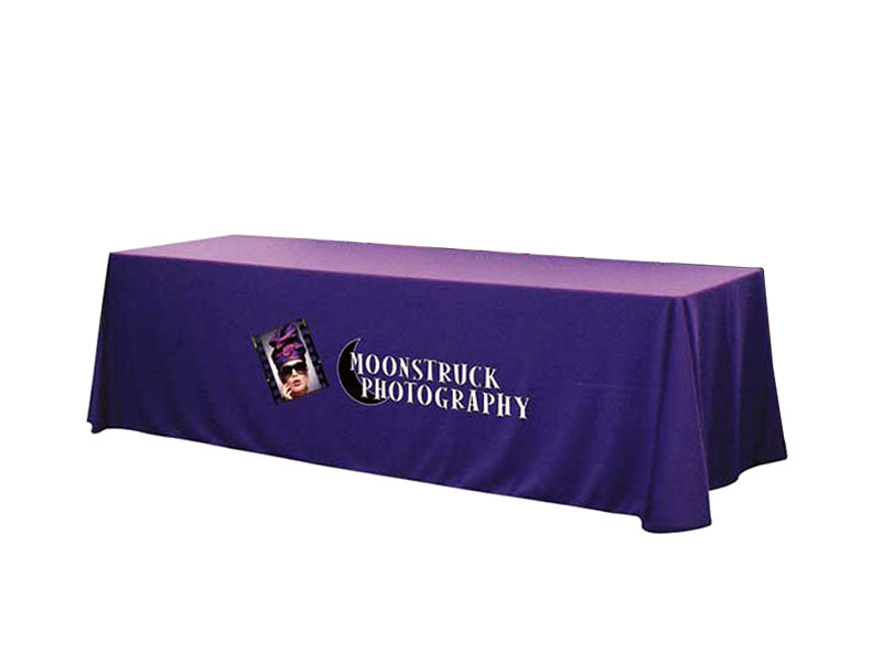 Solid Color Twill 8ft Throw with Full Front Dye Sublimation Image
