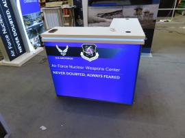 Modified VK-5089 Island Exhibit with MOD-1721 Reception Counter -- View 4